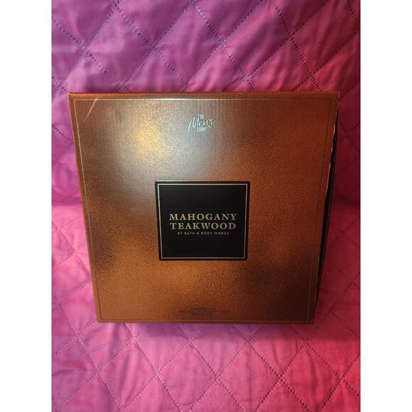 Mahogany Teakwood Bath & Body Works Mens Gift Set NWT - Picture 2 of 3